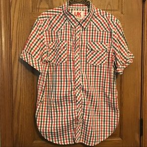 French Connection Plaid Button Down